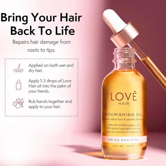 Love Hair NWT Hair Nourishing Oil 2 FL OZ. - Picture 10 of 10